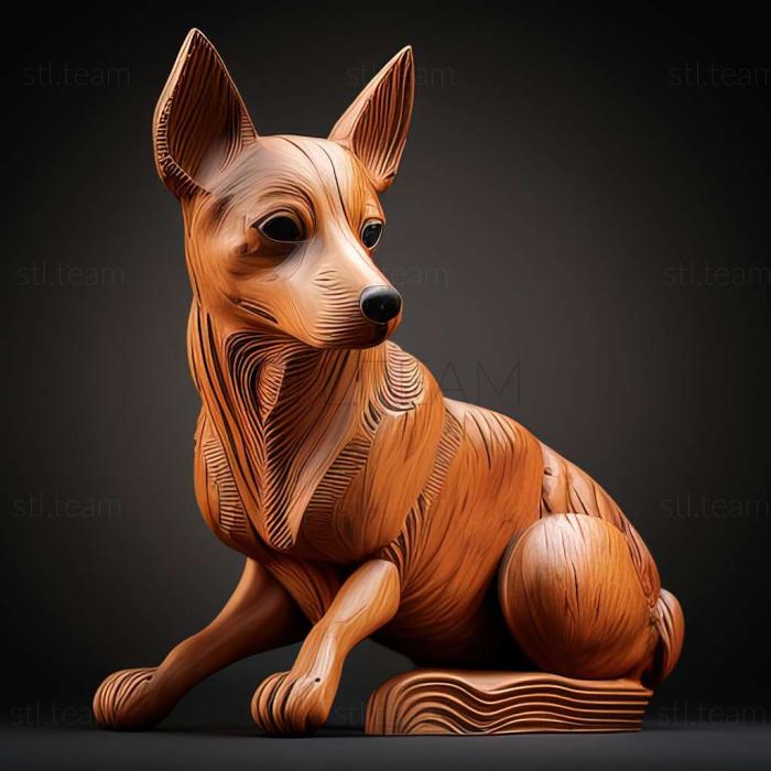 3D модель Собака тентерфілд терєр (STL)